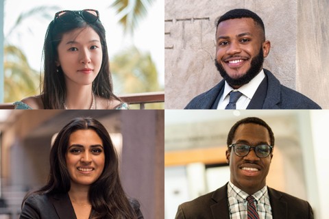 Headshots: Yiming Chen, Wilhem Hector, Anushka Nair, David Oluigbo