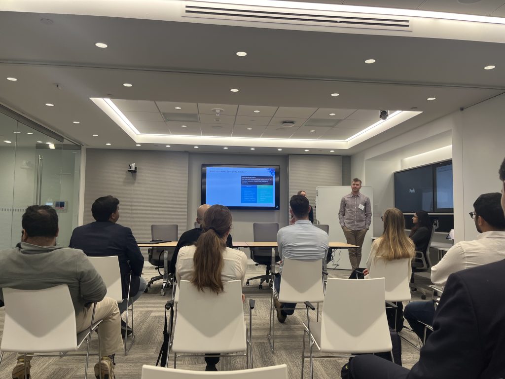 Brattle group members providing an overview of the company.