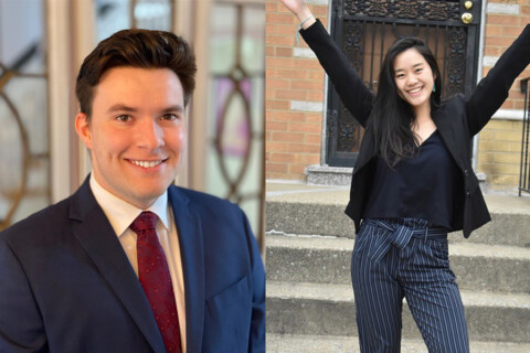 Two MIT students who were selected as Truman Scholars.