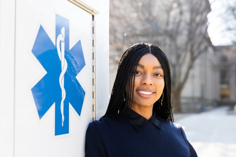A portrait of MIT alumni Margaret Okobi '16. Credit: Steph Stevens