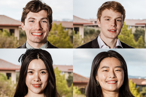 Headshots: Vittorio Colicci, Owen Dugan, Carine You, and Carina Letong Hong