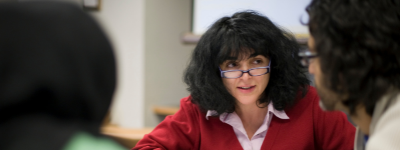 Instructor advising students