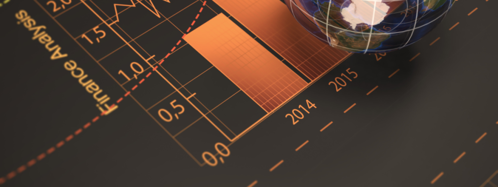 data represented on a line graph