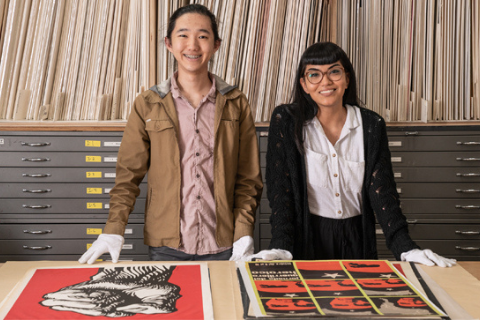 Interns working on-site at arts organizations throughout Los Angeles