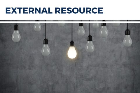 Image of lightbulbs and the words External Resource