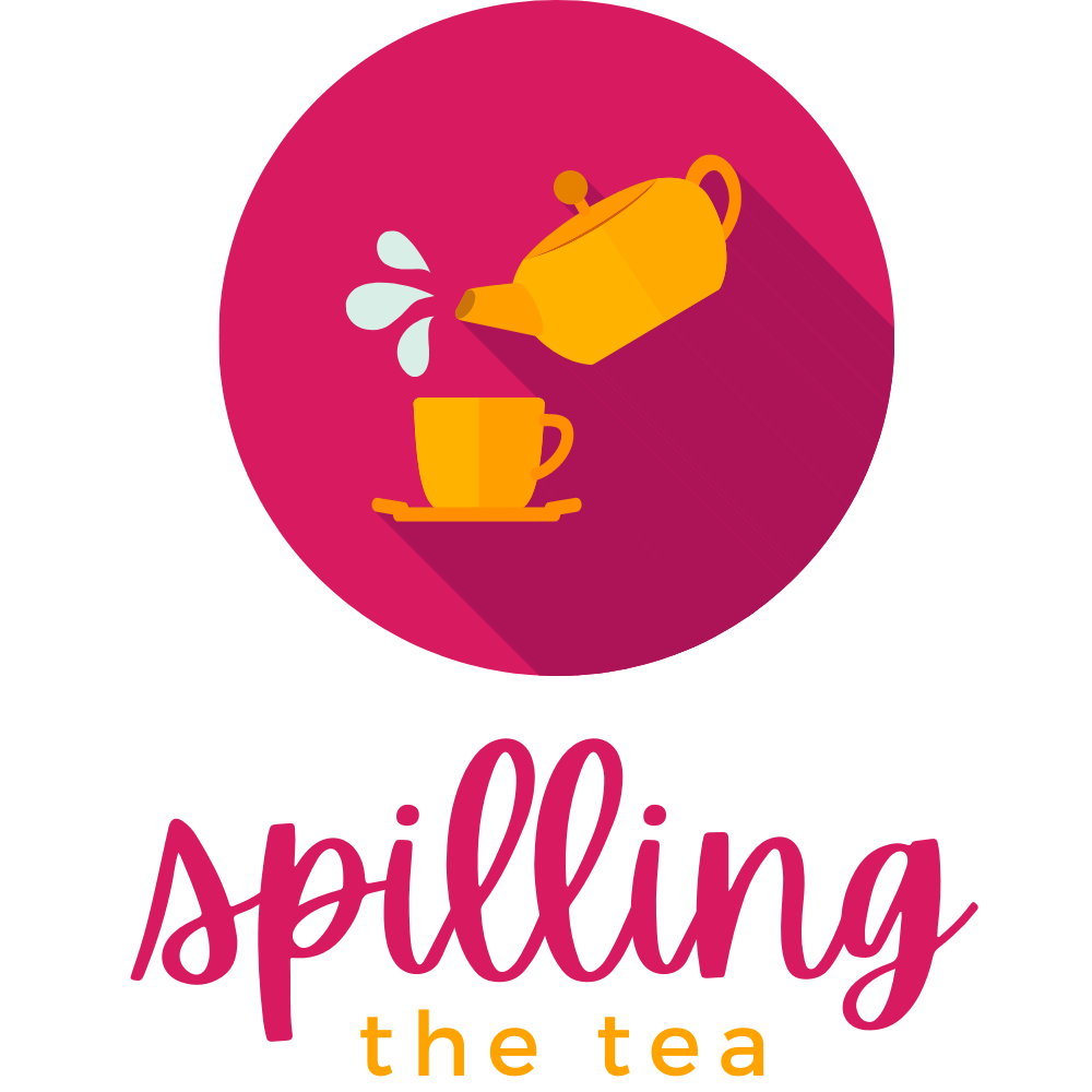 Tea pot and tea cup with spill